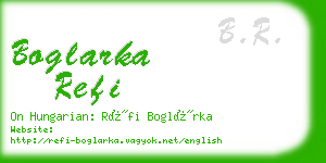 boglarka refi business card